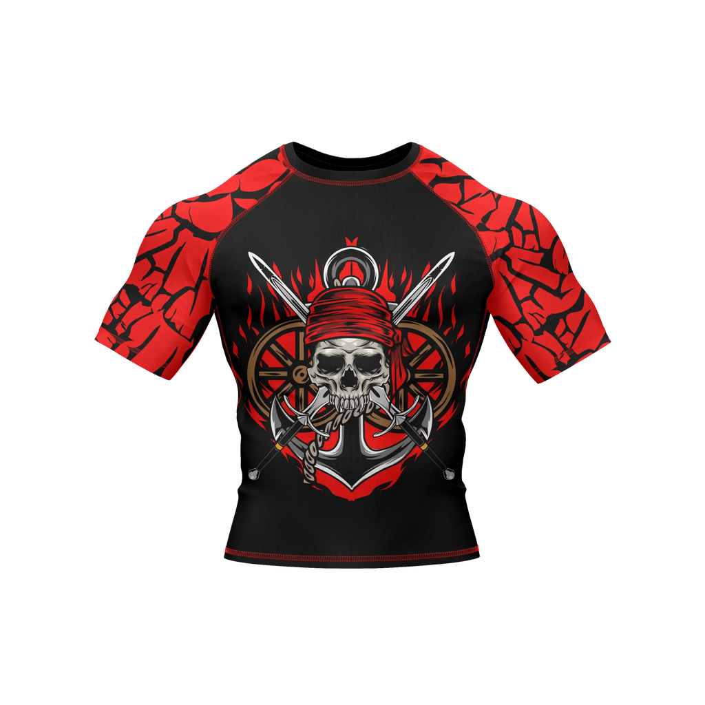 Skull 3 - Premium BJJ Rash Guard / Compression Top for Men/Women (Guardian Line)