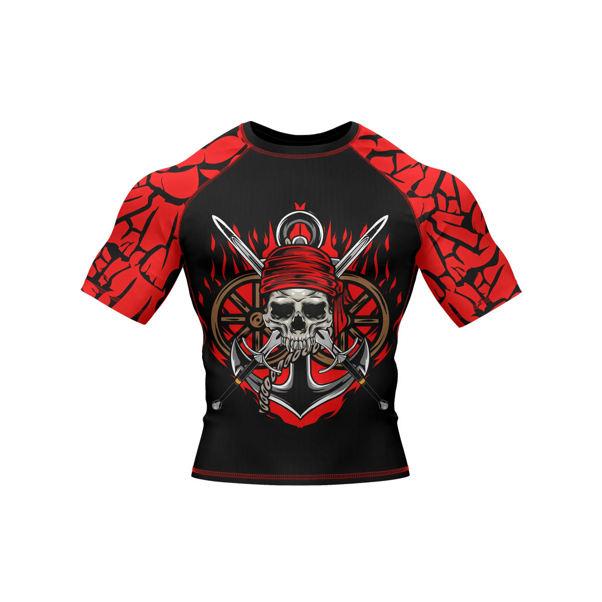 Skull 3 - Premium BJJ Rash Guard / Compression Top for Men/Women (Guardian Line)