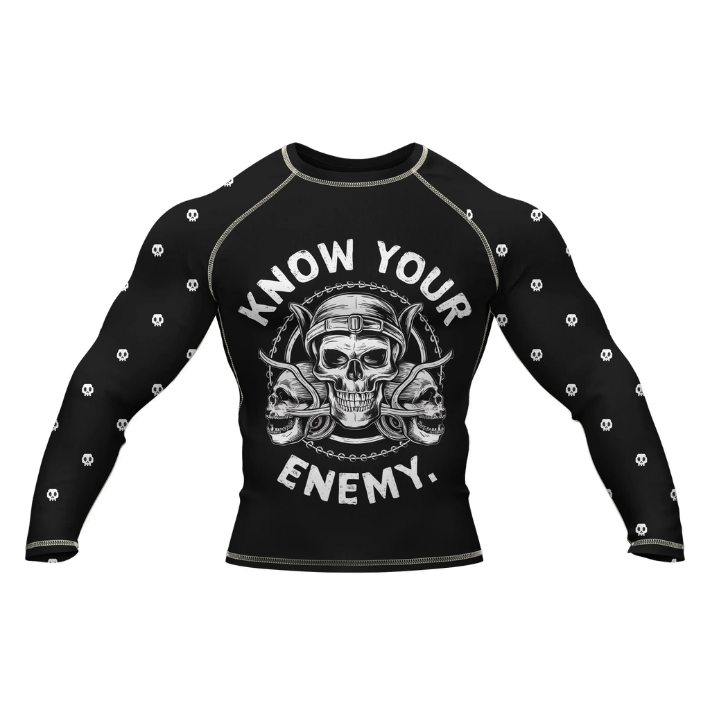 Skull 6 - Premium BJJ Rash Guard / Compression Top for Men/Women (Guardian Line)