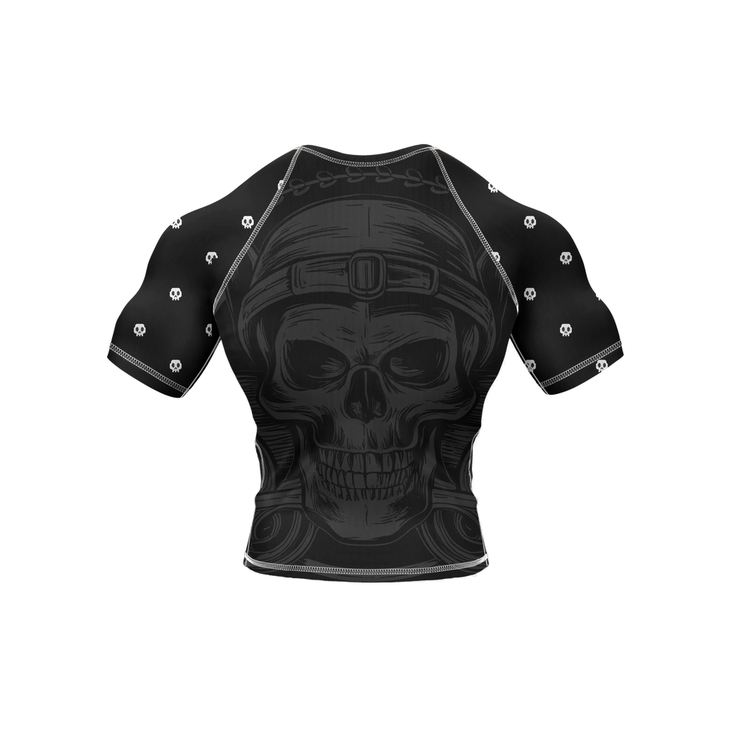 Skull 6 - Premium BJJ Rash Guard / Compression Top for Men/Women (Guardian Line)