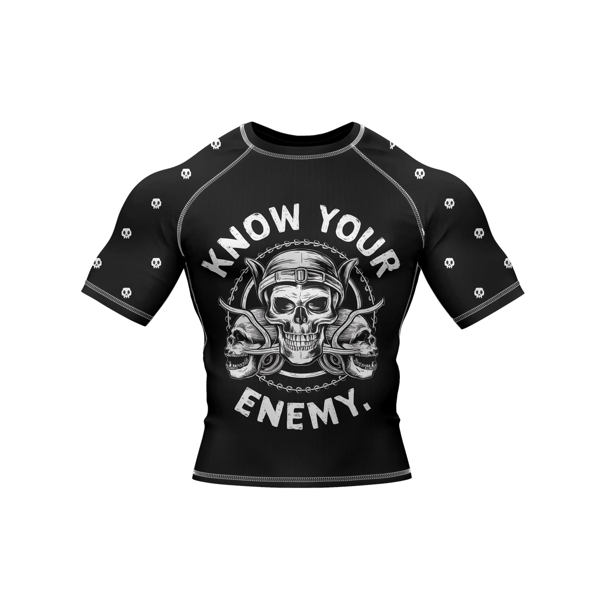 Skull 6 - Premium BJJ Rash Guard / Compression Top for Men/Women (Guardian Line)