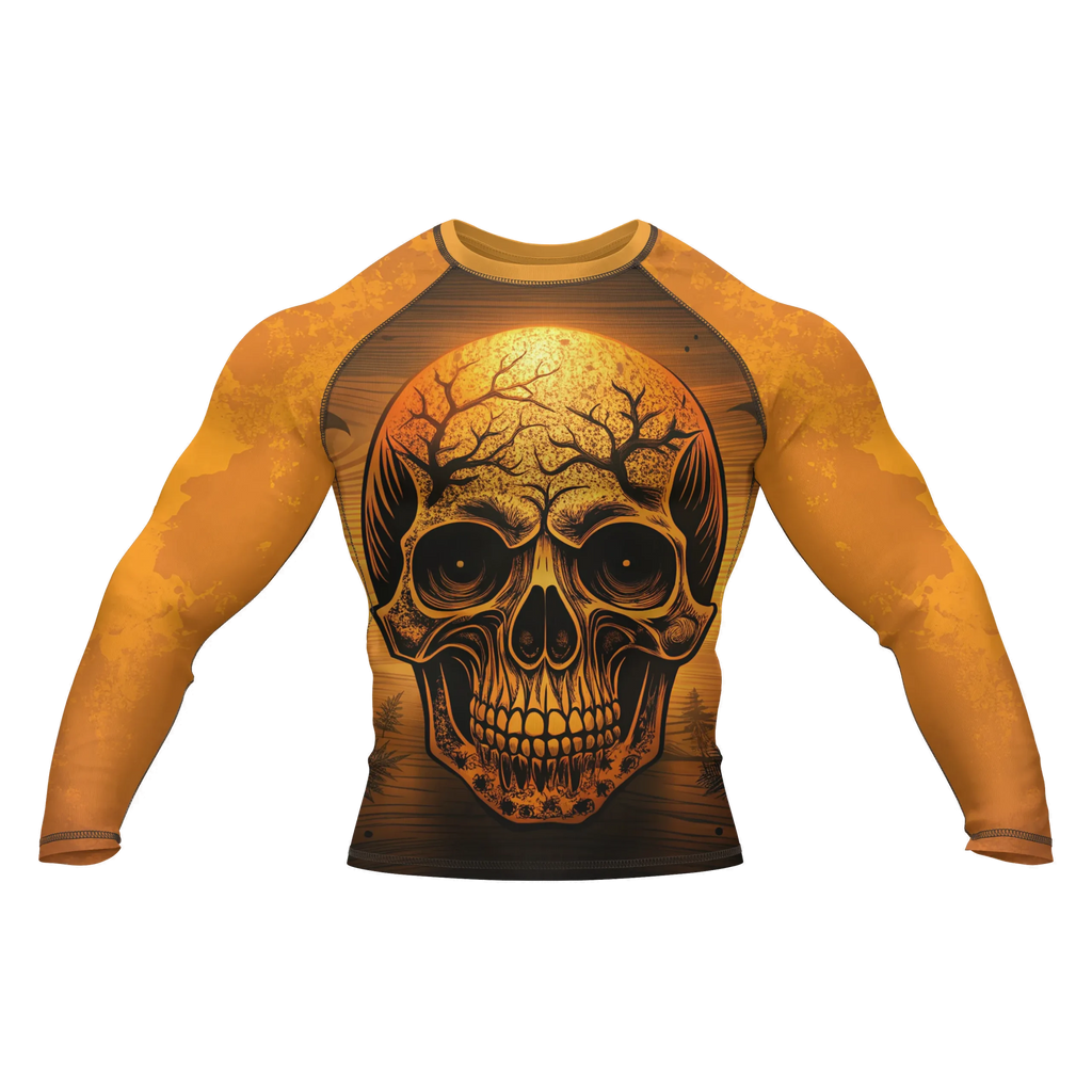 Skull 7 - Premium BJJ Rash Guard / Compression Top for Men/Women (Guardian Line)