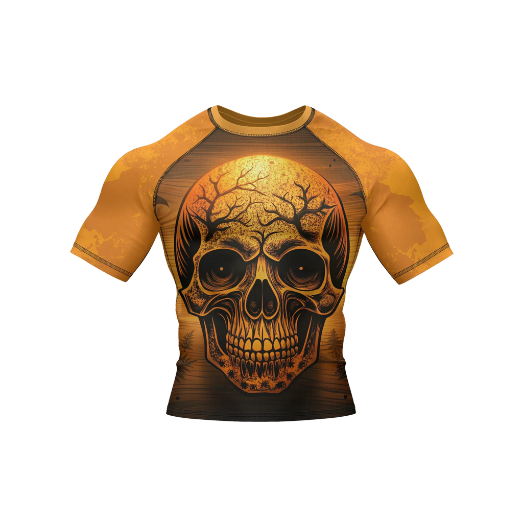Skull 7 - Premium BJJ Rash Guard / Compression Top for Men/Women (Guardian Line)