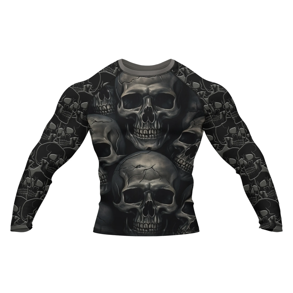 Skull 8 - Premium BJJ Rash Guard / Compression Top for Men/Women (Guardian Line)