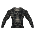 Skull 8 - Premium BJJ Rash Guard / Compression Top for Men/Women (Guardian Line)