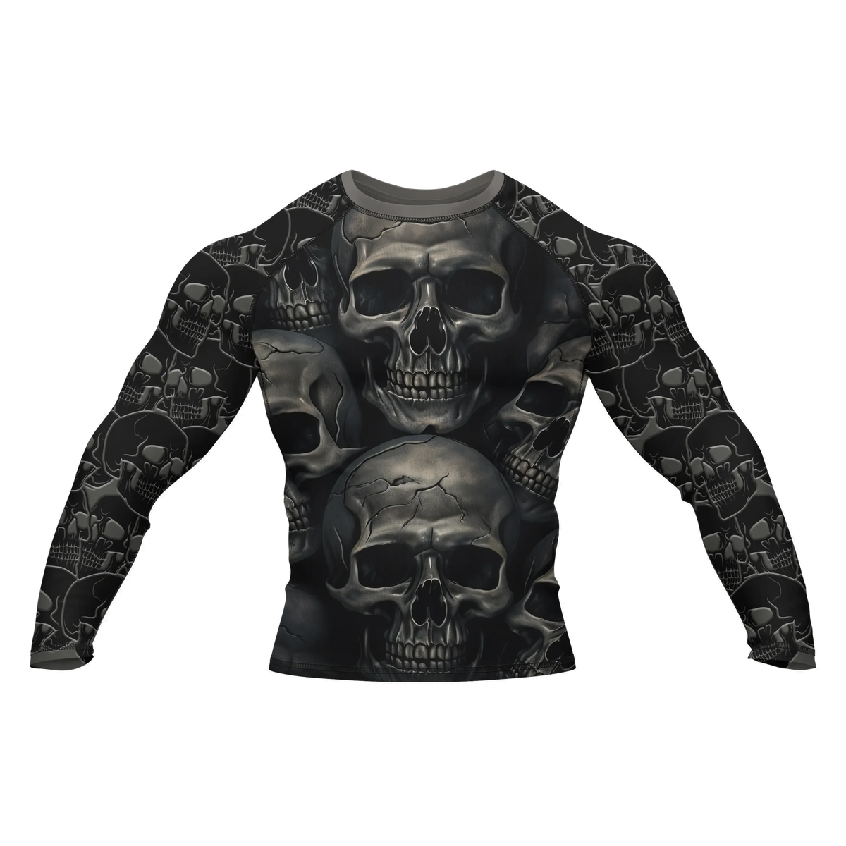 Skull 8 - Premium BJJ Rash Guard / Compression Top for Men/Women (Guardian Line)