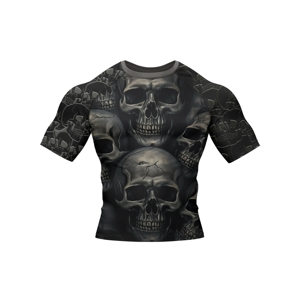 Skull 8 - Premium BJJ Rash Guard / Compression Top for Men/Women (Guardian Line)