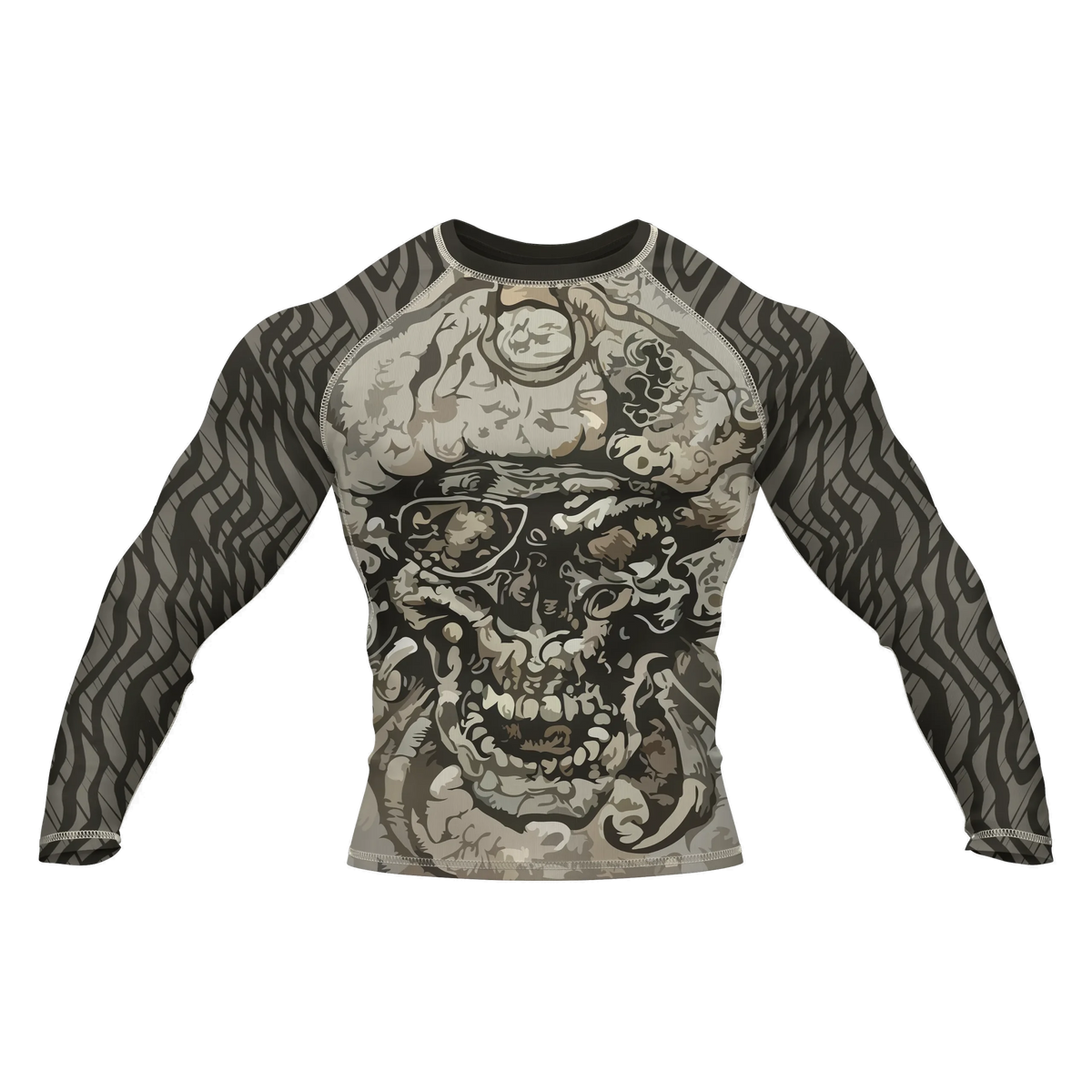 Skull 9 - Premium BJJ Rash Guard / Compression Top for Men/Women (Guardian Line)