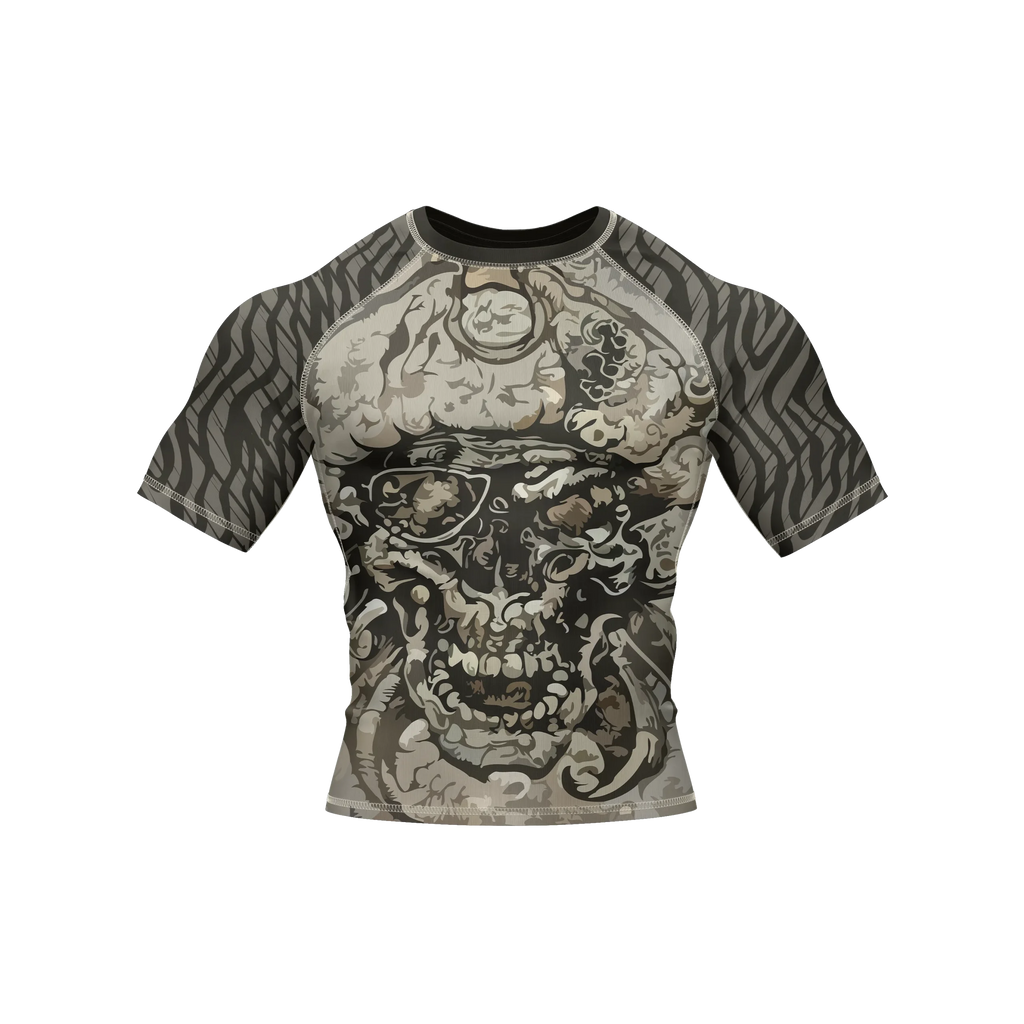 Skull 9 - Premium BJJ Rash Guard / Compression Top for Men/Women (Guardian Line)