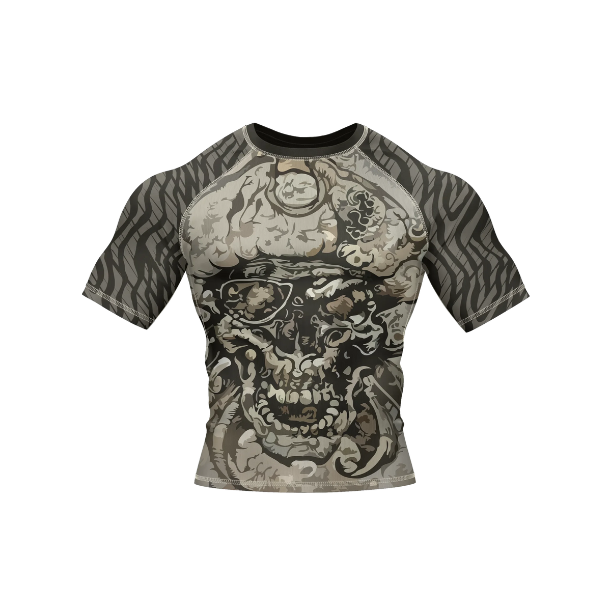 Skull 9 - Premium BJJ Rash Guard / Compression Top for Men/Women (Guardian Line)