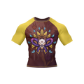 Skull Bloom - Premium BJJ Rash Guard / Compression Top for Men/Women (Guardian Line)