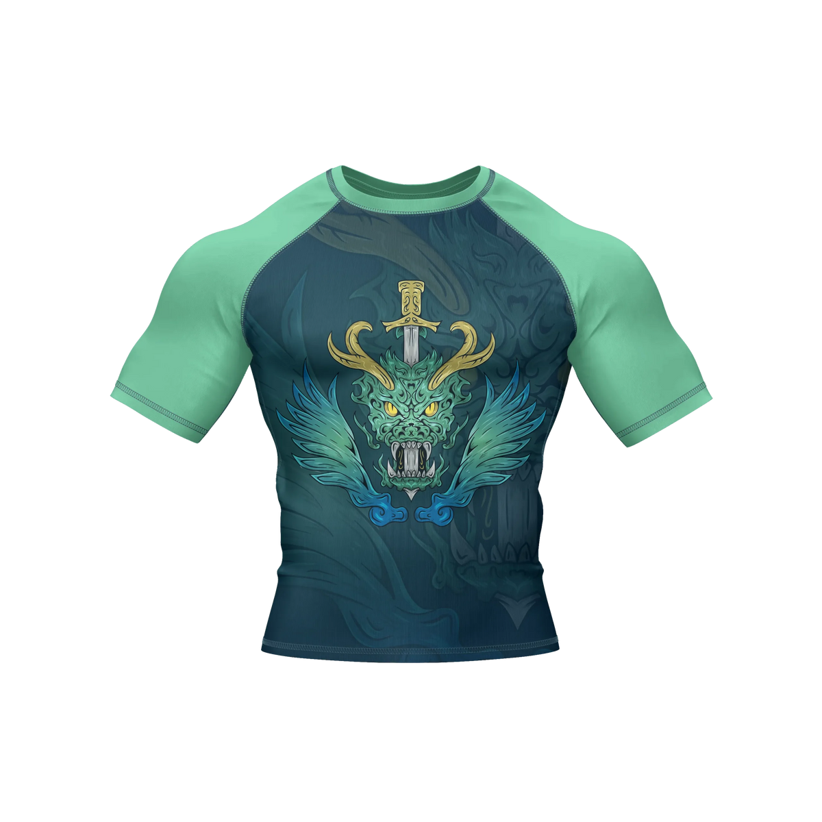 Skyfang Oath - Premium BJJ Rash Guard / Compression Top for Men/Women (Guardian Line)