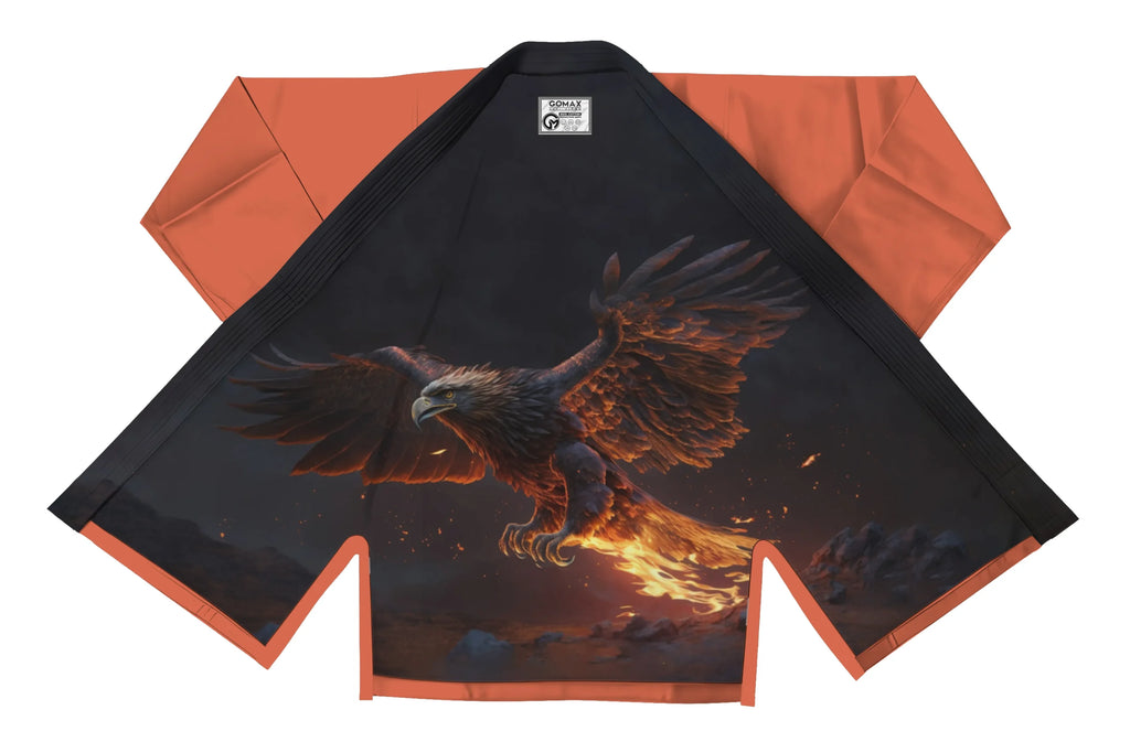 Soar King Sublimation Orange Brazilian Jiu Jitsu Gi - Premium Elite Series (BJJ GI)