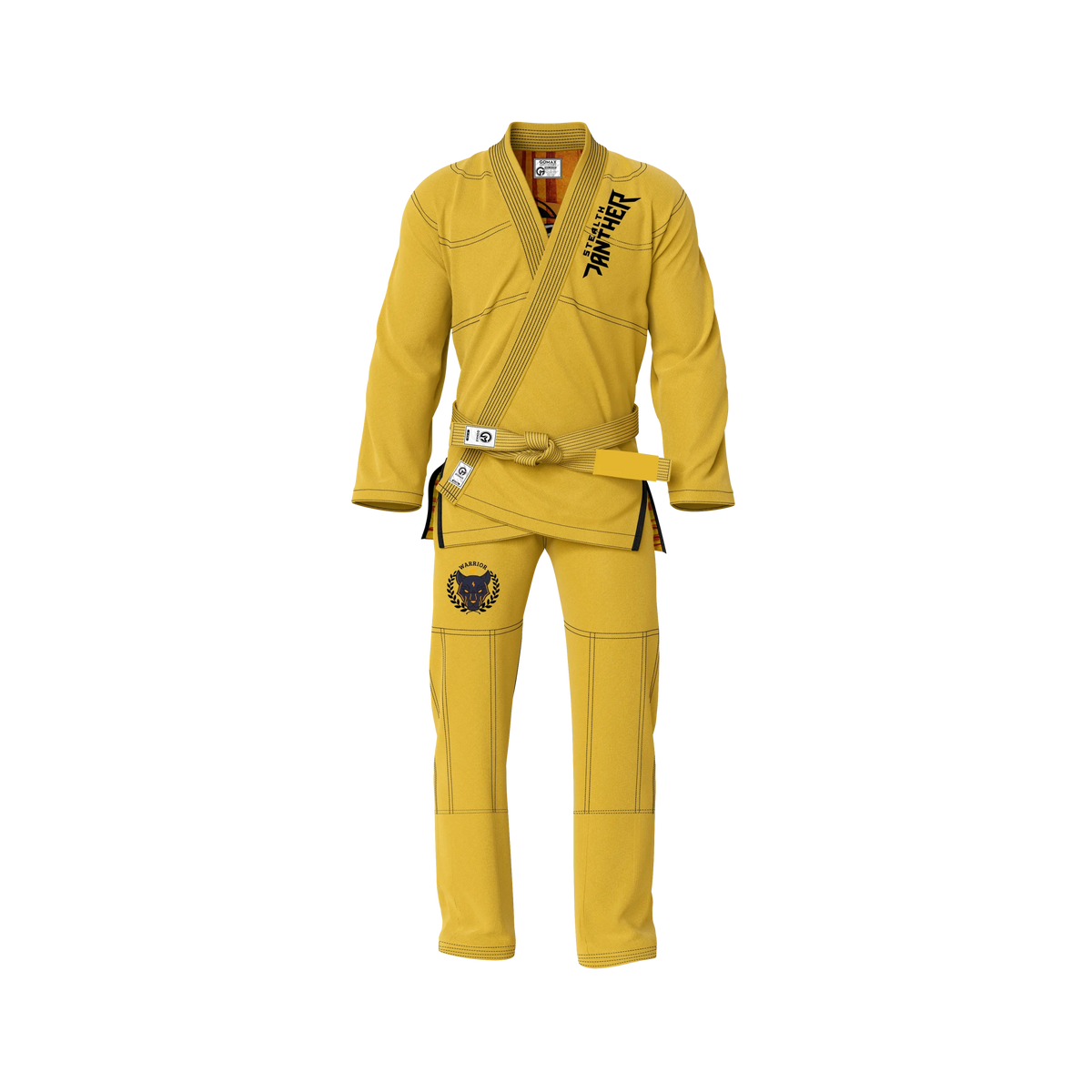Stealth Panther Sublimation Yellow Brazilian Jiu Jitsu Gi - Premium Elite Series (BJJ GI)