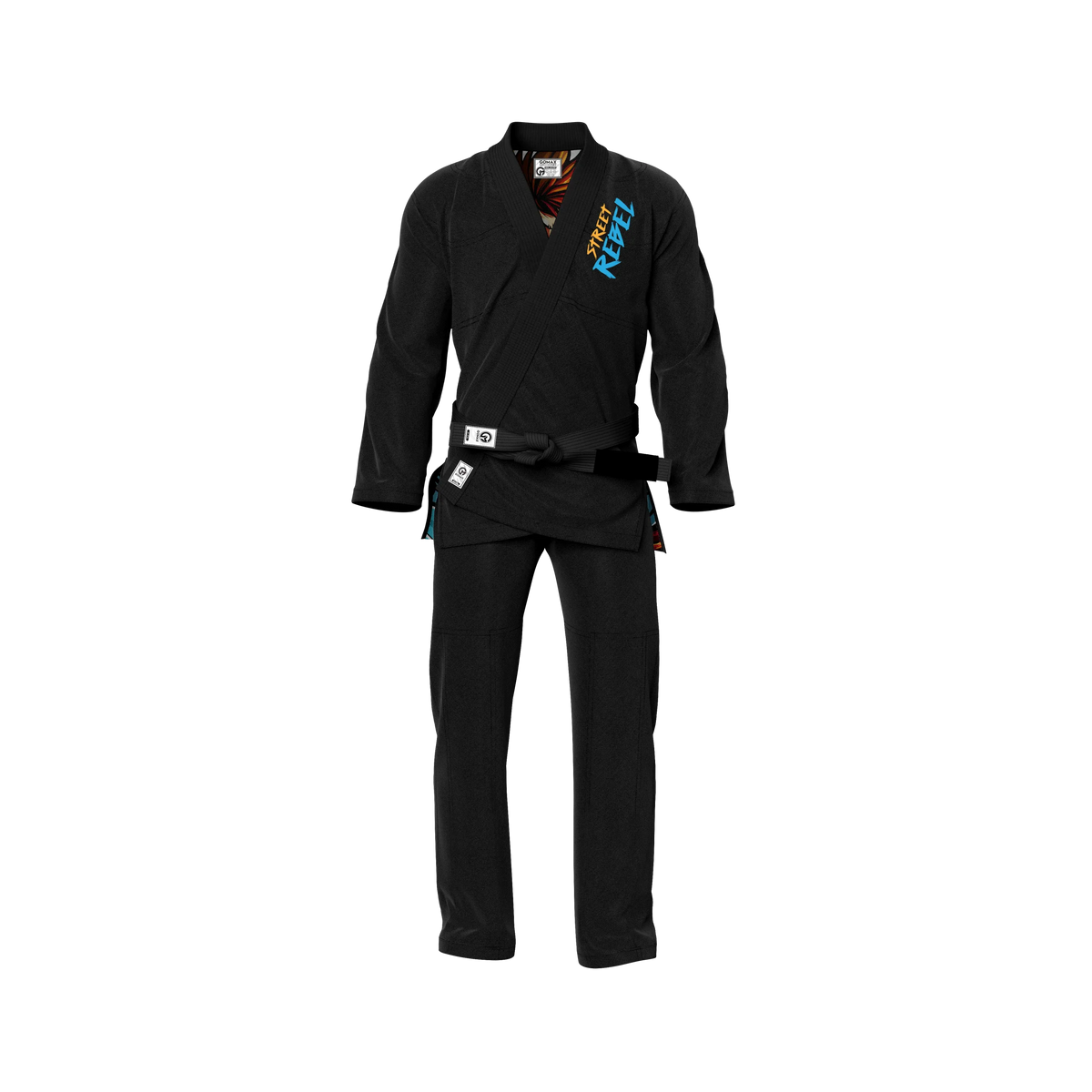 Street Rebel Sublimation Black Brazilian Jiu Jitsu Gi - Premium Summit Series (BJJ GI)