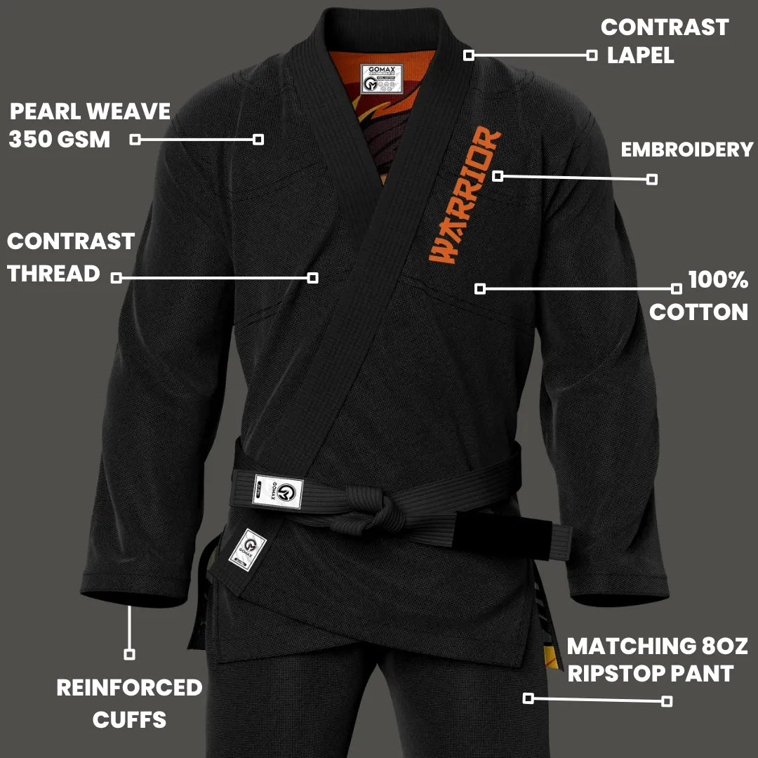 King of the BJJ Sublimation Black Brazilian Jiu Jitsu Gi - Premium Summit Series (BJJ GI)