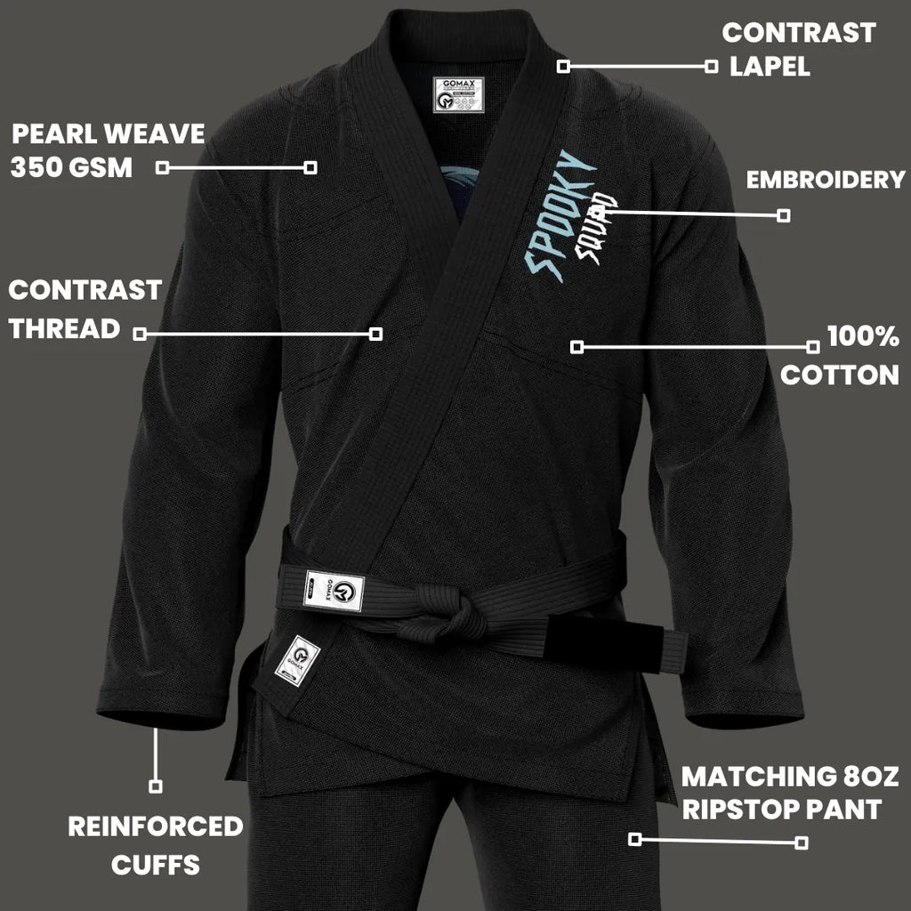 Spooky Squad Sublimation Black Brazilian Jiu Jitsu Gi - Premium Summit Series (BJJ GI)