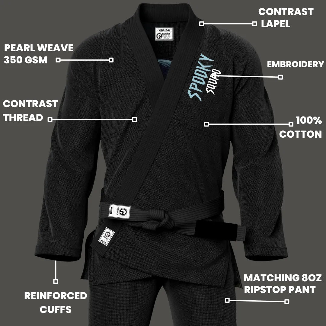 Spooky Squad Sublimation Black Brazilian Jiu Jitsu Gi - Premium Summit Series (BJJ GI)
