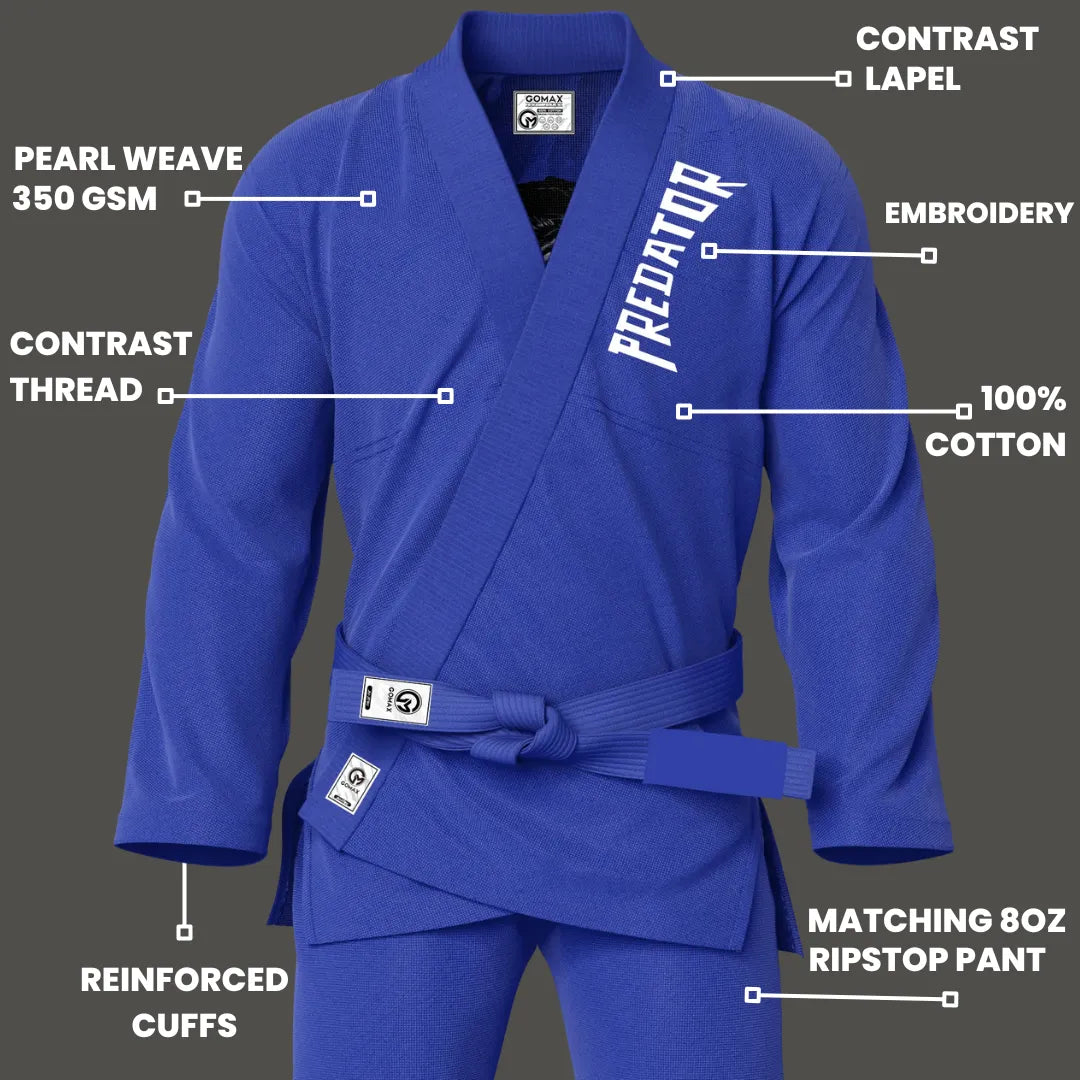 The Big Kong Sublimation Blue Brazilian Jiu Jitsu Gi - Premium Summit Series (BJJ GI)