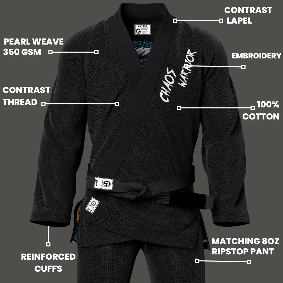 Chaos Warrior Sublimation Brazilian Jiu Jitsu Gi - Premium Summit Series (BJJ GI)