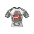 Sunbound Fury - Premium BJJ Rash Guard / Compression Top for Men/Women