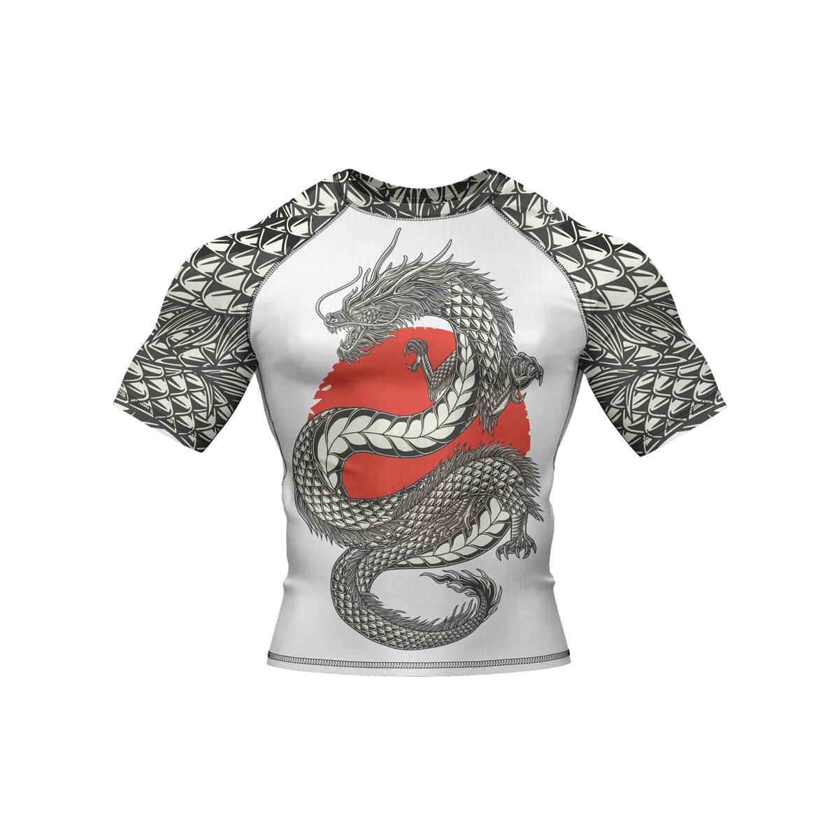 Sunbound Fury - Premium BJJ Rash Guard / Compression Top for Men/Women