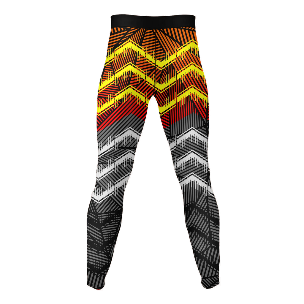 Sunflare Chevron – Premium BJJ Rash Guard Compression Pants/Spats/Leggings for Men & Women