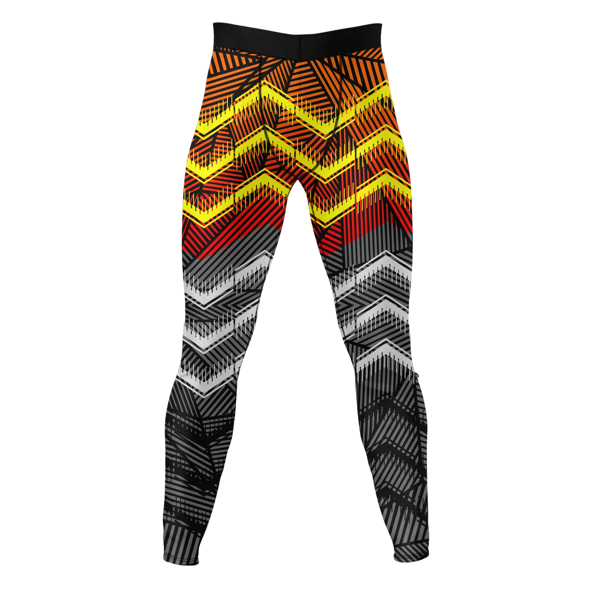 Sunflare Chevron – Premium BJJ Rash Guard Compression Pants/Spats/Leggings for Men & Women