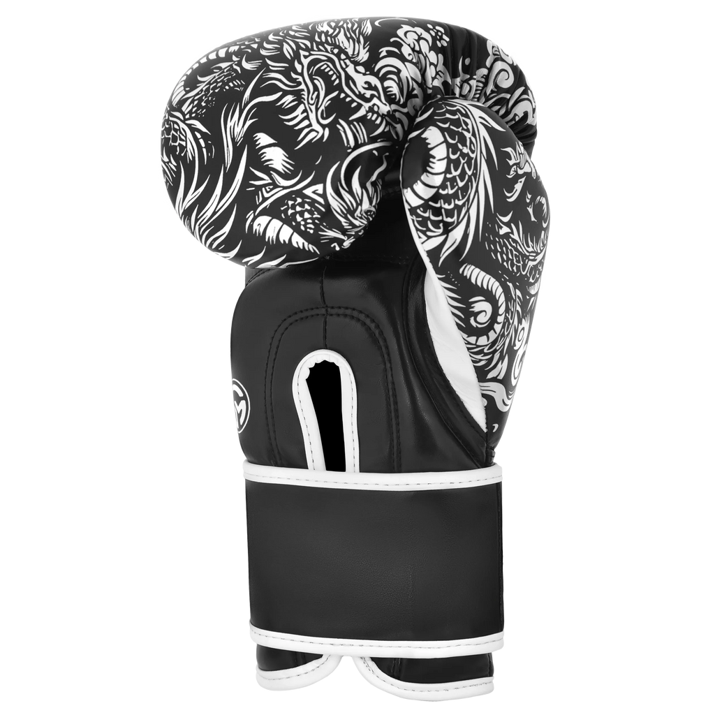 Iron Strike Pro Boxing Glove - Dragon (Black/White)