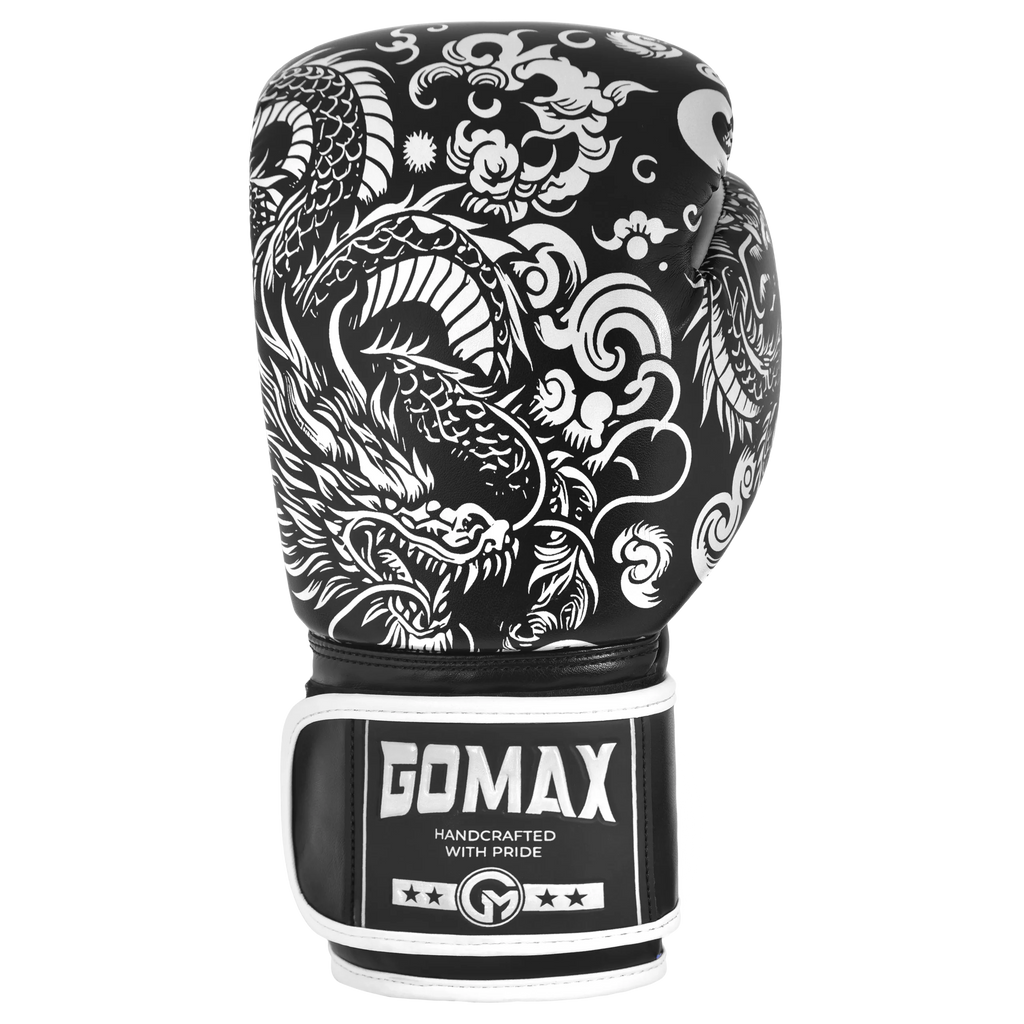 Iron Strike Pro Boxing Glove - Dragon (Black/White)