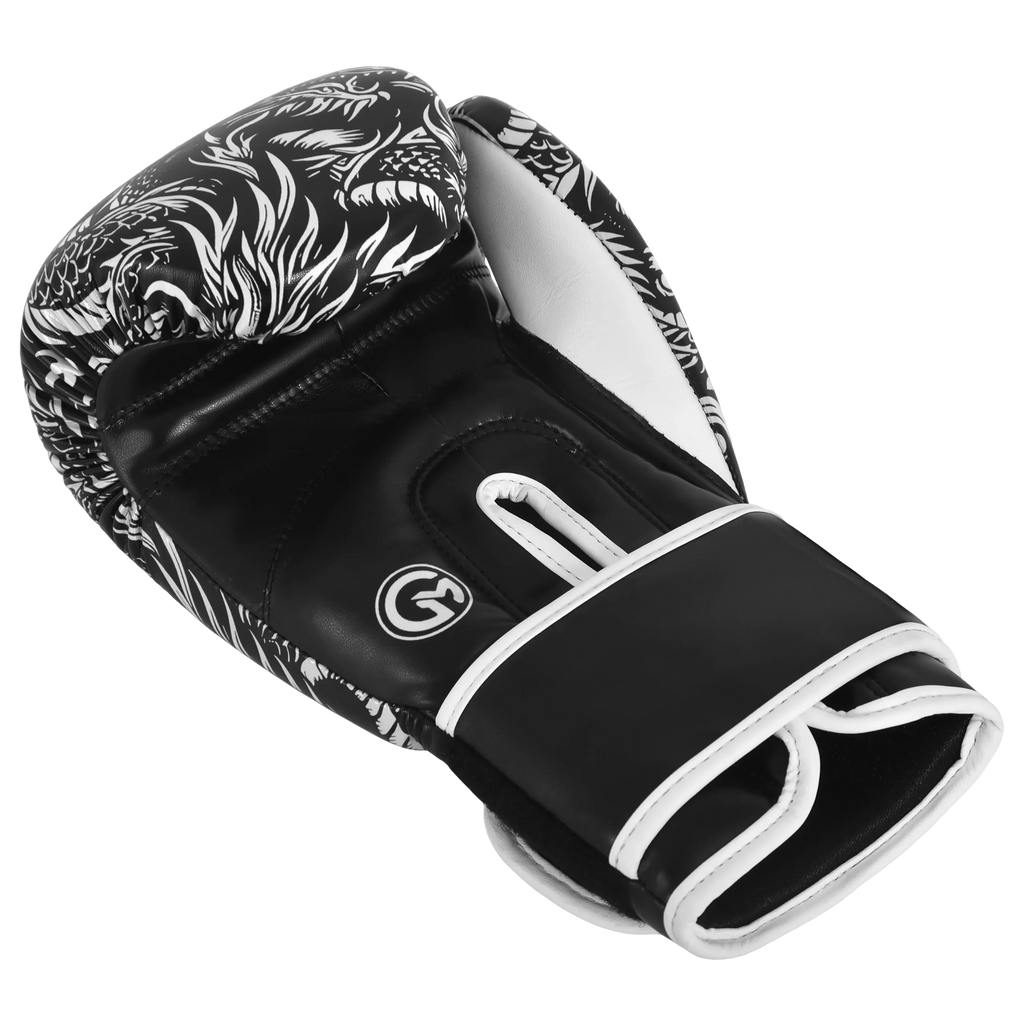 Iron Strike Pro Boxing Glove - Dragon (Black/White)