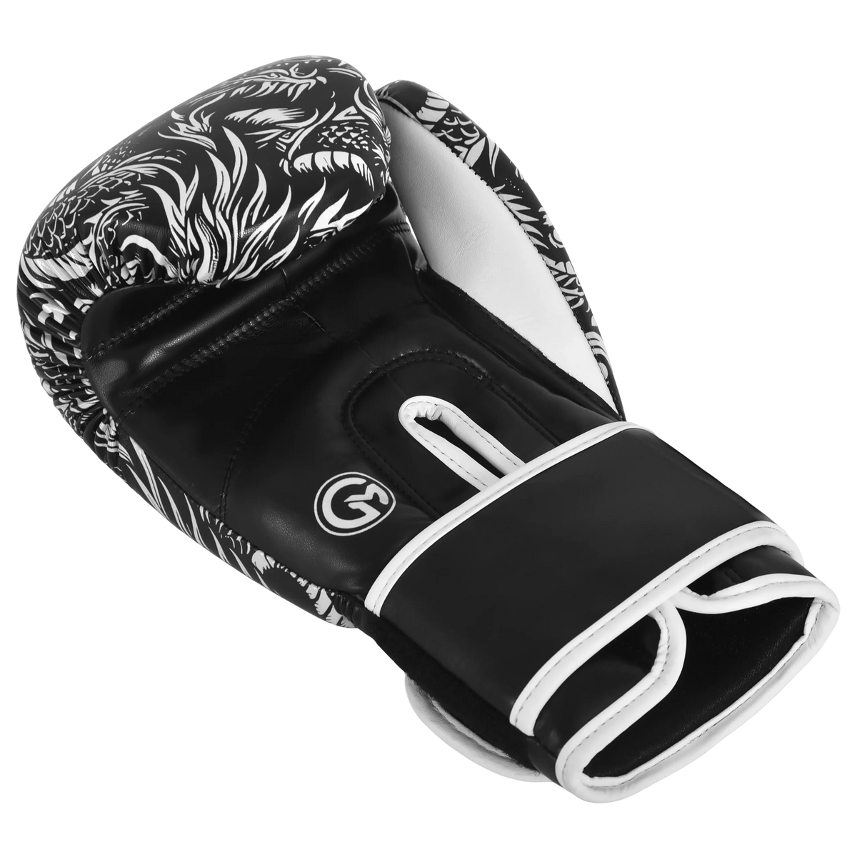 Iron Strike Pro Boxing Glove - Dragon (Black/White)