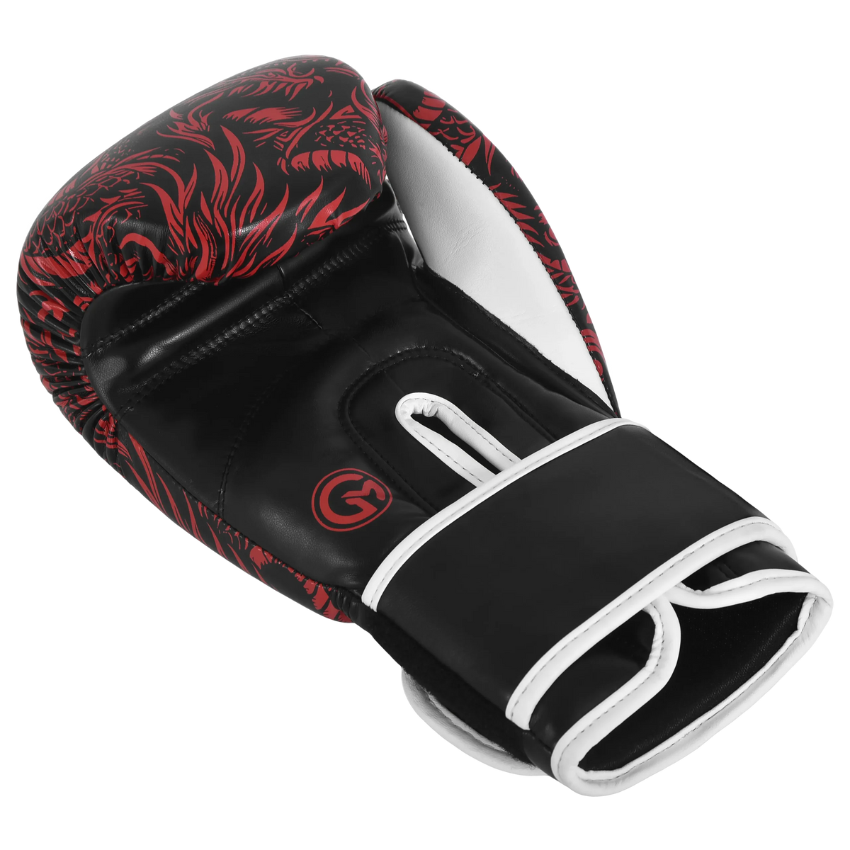 Iron Strike Pro Boxing Glove - Dragon (Red/Black)