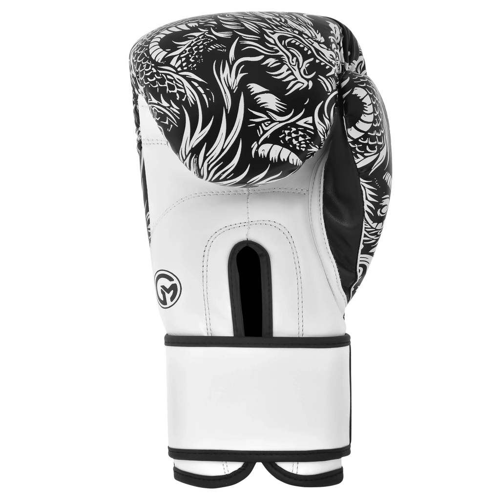 Iron Strike Pro Boxing Glove - Dragon (White/Black)