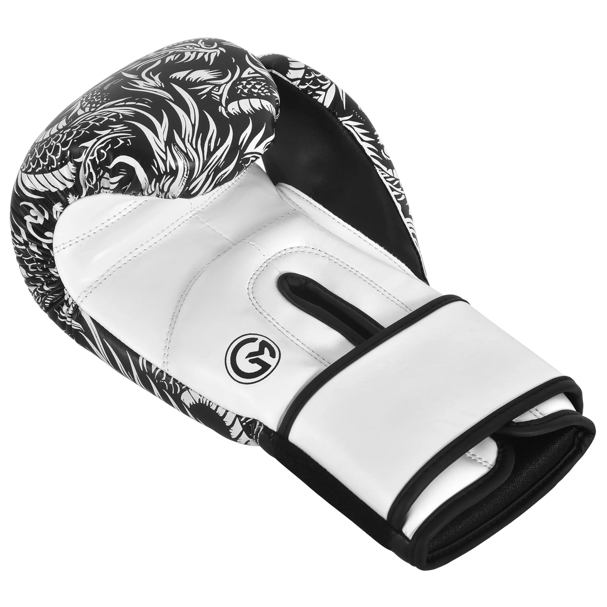 Iron Strike Pro Boxing Glove - Dragon (White/Black)