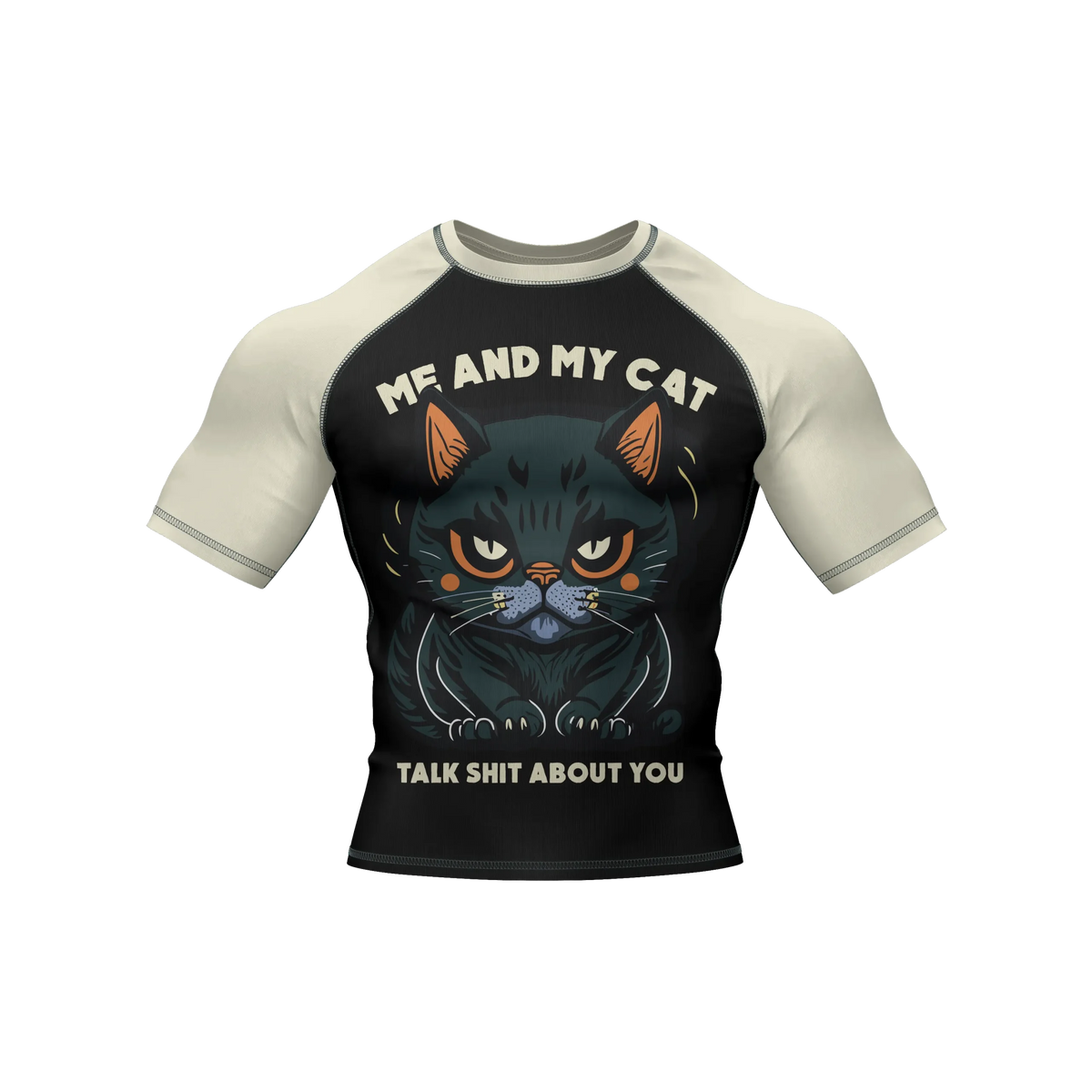 Trash Talk Tails - Premium BJJ Rash Guard / Compression Top for Men/Women (Guardian Line)