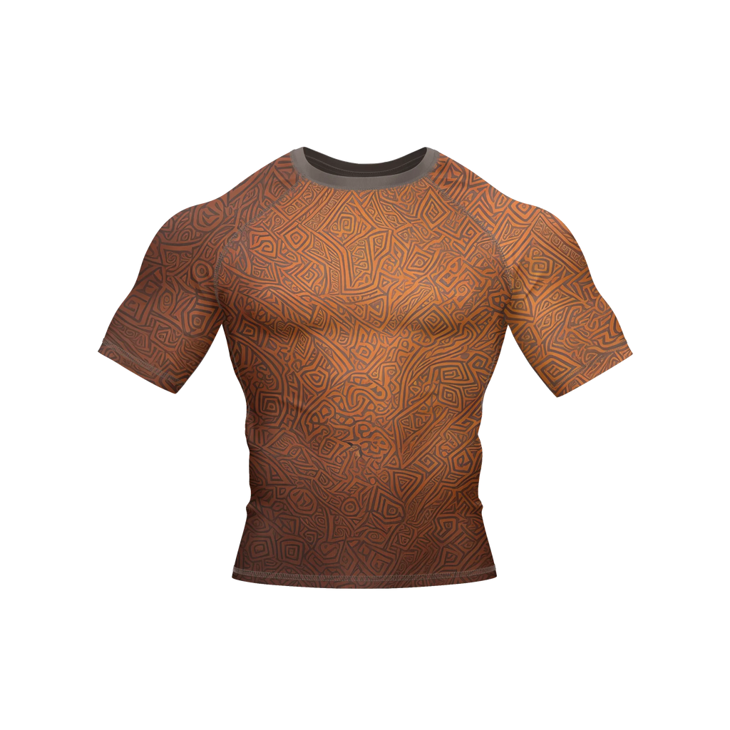 Tribal Terra - Premium BJJ Rash Guard / Compression Top for Men/Women