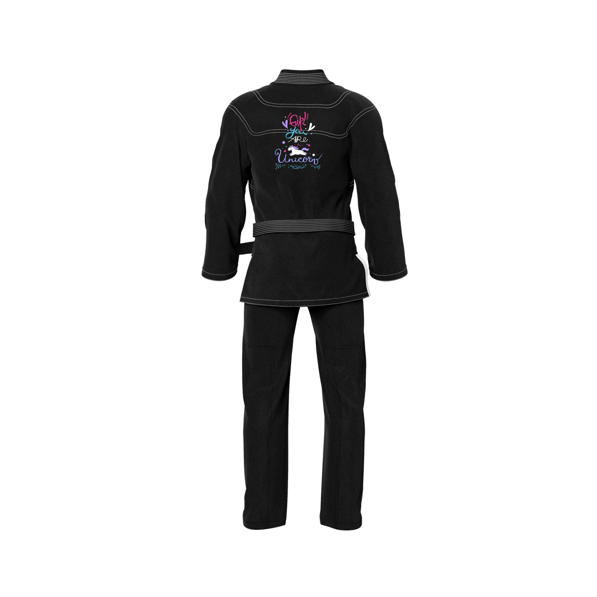 Unicorn Sublimation Black Brazilian Jiu Jitsu Gi - Premium Summit Series (BJJ GI)