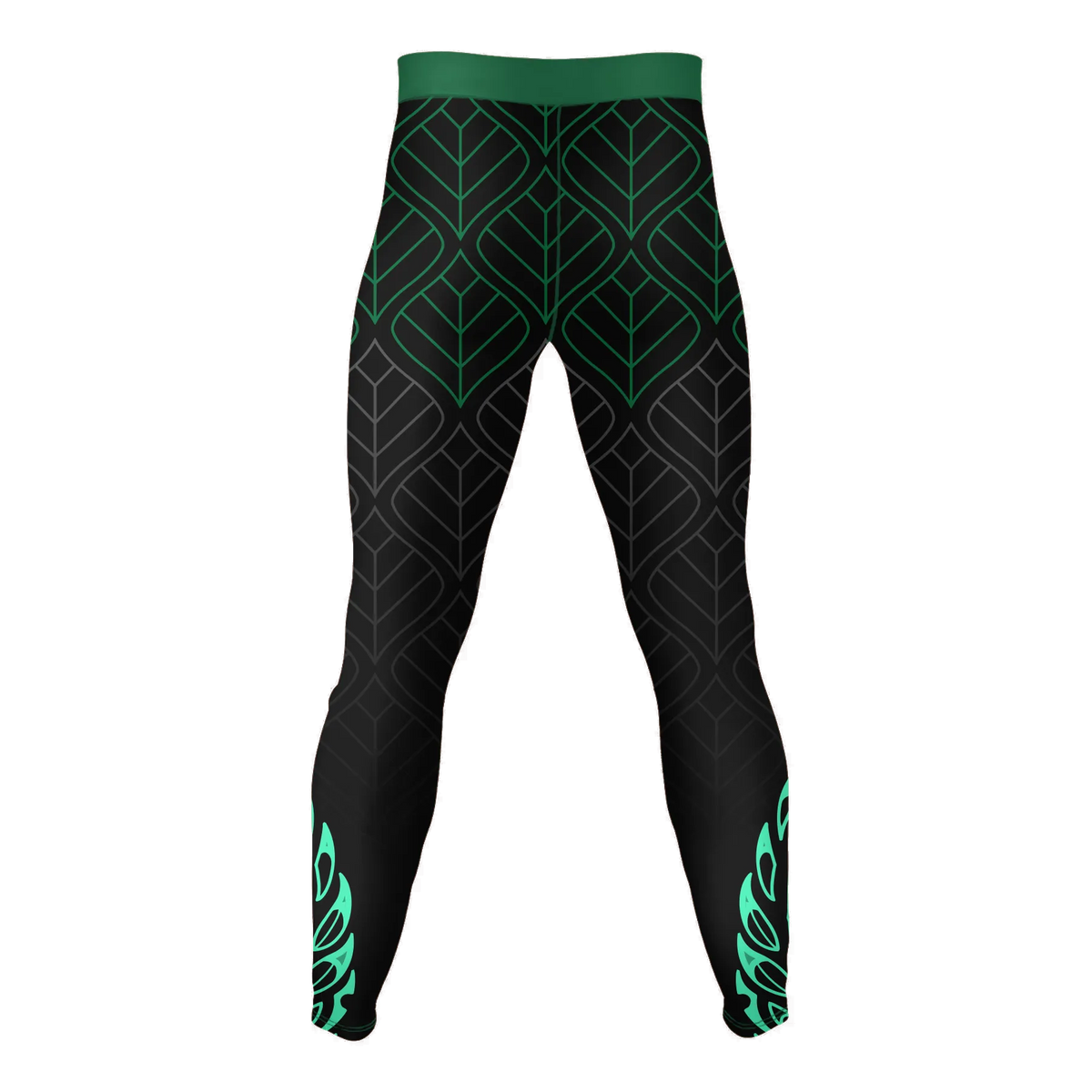 Verdant Veil – Premium BJJ Rash Guard Compression Pants/Spats/Leggings for Men & Women