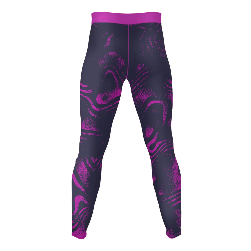 Violet Flux – Premium BJJ Rash Guard Compression Pants/Spats/Leggings for Men & Women