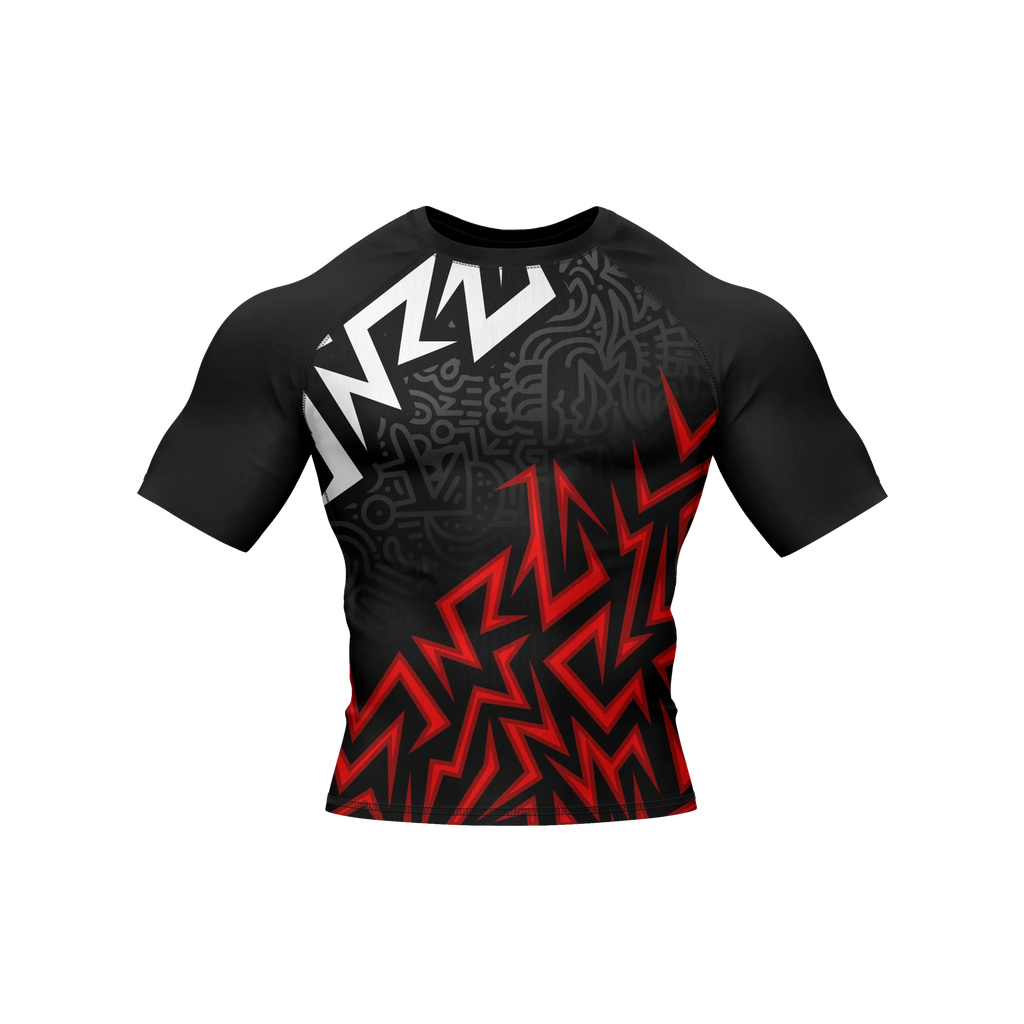 Voltage Rift - Premium BJJ Rash Guard / Compression Top for Men/Women
