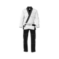 Lightweight white gi BJJ uniform designed for training and competition