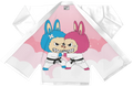 Labubu White Gi for Jiu Jitsu with pearl weave cotton jacket and ripstop pants