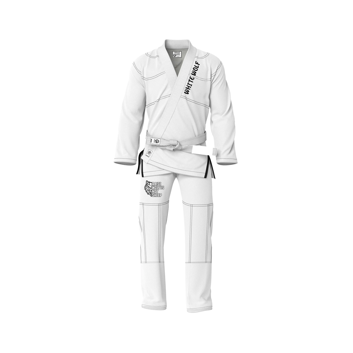 White Wolf Sublimation Brazilian Jiu Jitsu Gi - Premium Elite Series (BJJ GI)