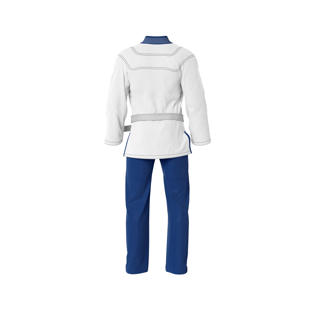 White/Blue BJJ Gi - Brazilian Jiu Jitsu Gi Core Series - G3