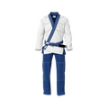 White BJJ Gi with pearl weave jacket and reinforced ripstop pants