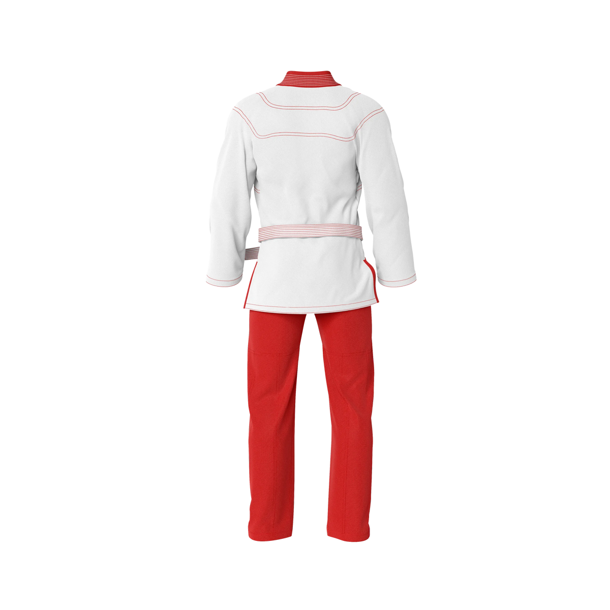 White/Red BJJ Gi - Brazilian Jiu Jitsu Gi Core Series - G3