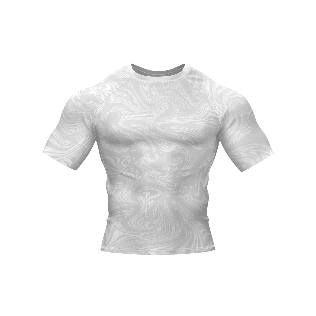 White Mirage - Premium BJJ Rash Guard / Compression Top for Men/Women