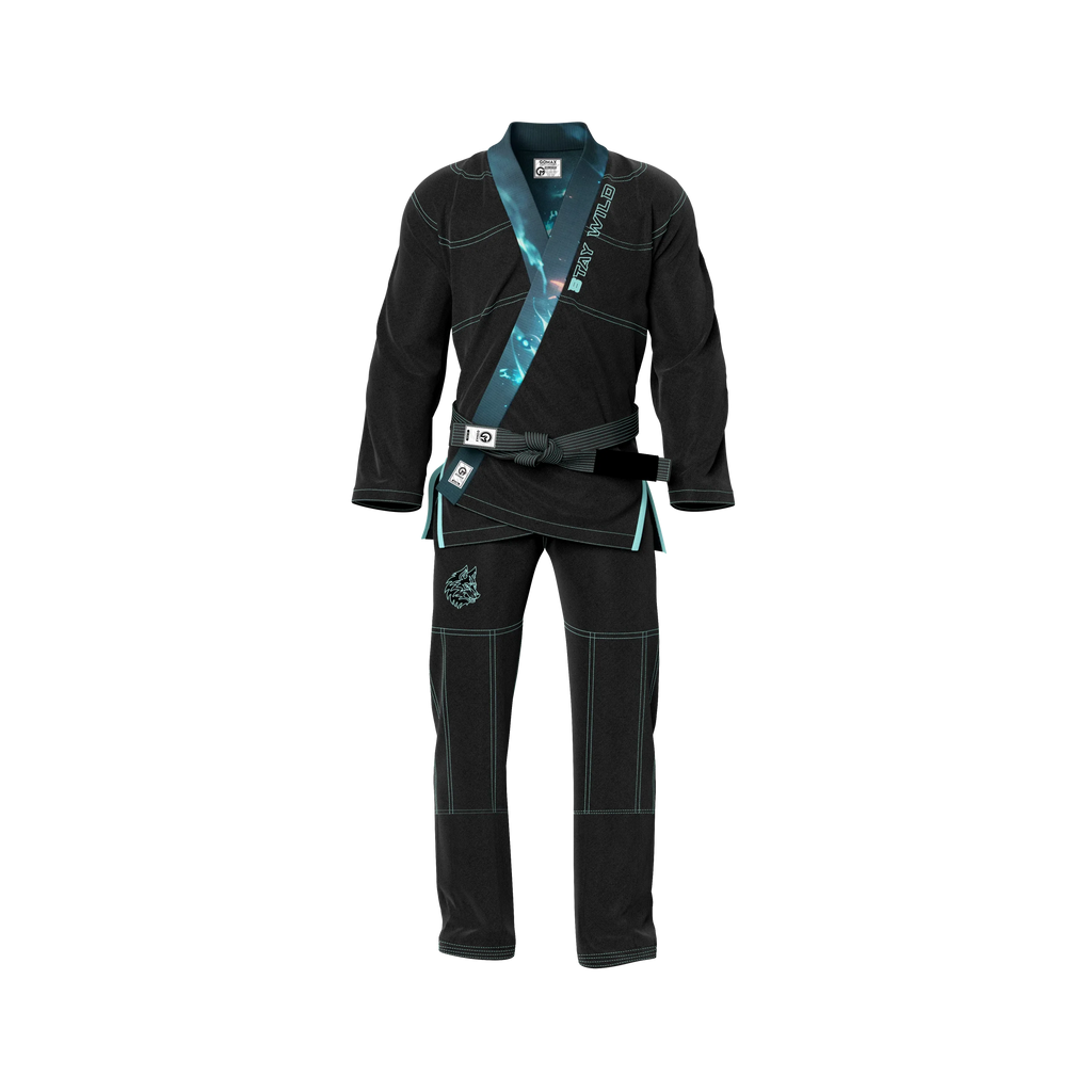 Wild Wolf Sublimation Black Brazilian Jiu Jitsu Gi - Premium Elite Series (BJJ GI)