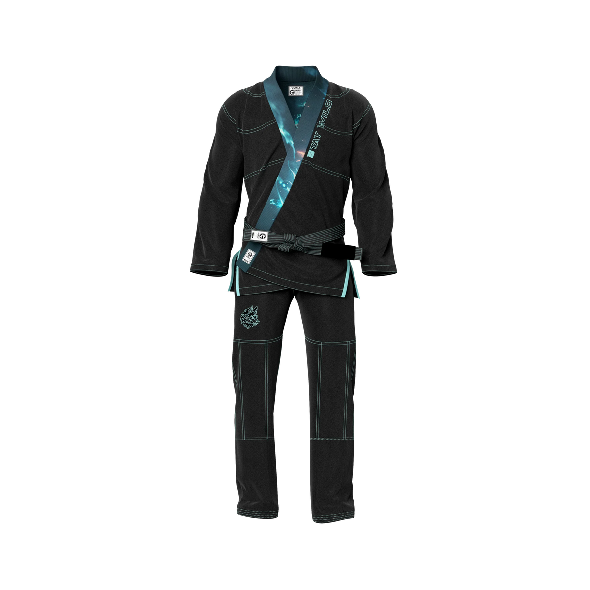 Wild Wolf Sublimation Black Brazilian Jiu Jitsu Gi - Premium Elite Series (BJJ GI)